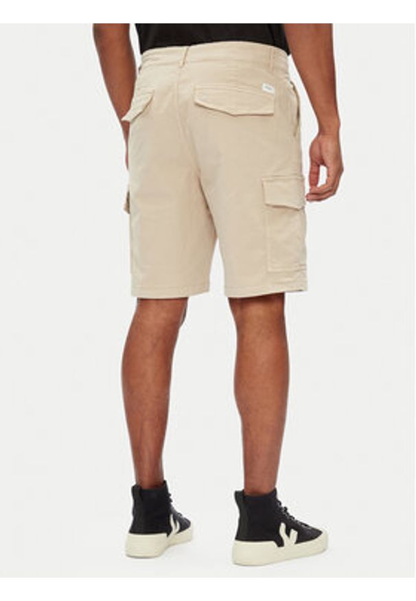 Pepe Jeans Szorty materiałowe Seasonal PM801179 Beżowy Regular Fit. Kolor: beżowy. Materiał: bawełna