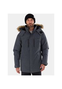 FUNDANGO - Płaszcz Zimowy Męski Fundango Spirit. Kolor: szary. Materiał: puch. Sezon: zima. Sport: turystyka piesza #1