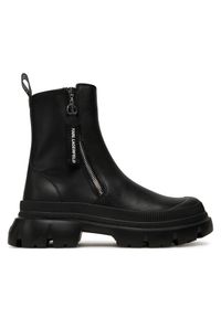 Karl Lagerfeld - Botki KARL LAGERFELD. Kolor: czarny