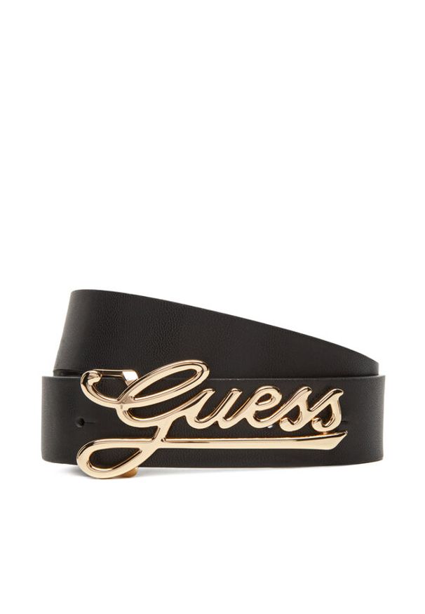 Guess Pasek Damski BW9250 P5335 Czarny. Kolor: czarny. Materiał: skóra