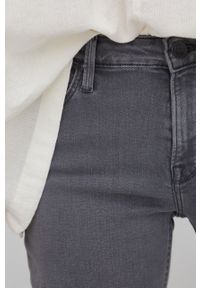 Lee jeansy ELLY GREY RYLEE damskie medium waist. Kolor: szary