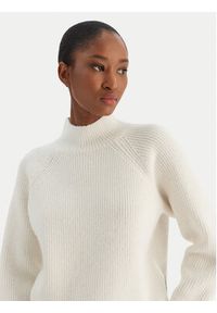 Calvin Klein Jeans Sweter Woolen Stitch LV044D372G Biały Regular Fit. Kolor: biały. Materiał: syntetyk #4