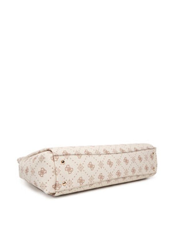 Guess Torebka Carrie Logo HWGP98 98220 Écru. Kolor: kremowy. Materiał: skórzane