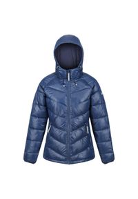 Toploft III Regatta damska turystyczna kurtka zimowa puchowa. Kolor: niebieski. Materiał: puch. Sezon: zima. Sport: turystyka piesza