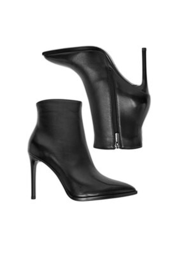 Eva Minge Botki EO-EILEN-E328-70B-Y164 Czarny. Kolor: czarny. Materiał: skóra