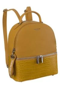 DAVID JONES - Plecak damski żółty David Jones 6269-1 YELLOW. Kolor: żółty. Materiał: skóra ekologiczna. Styl: elegancki #1