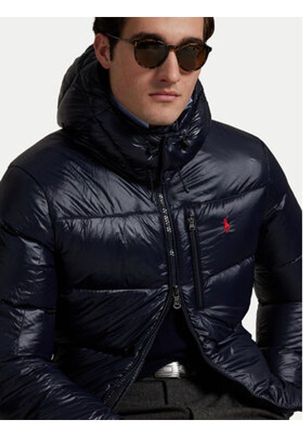 Polo Ralph Lauren Kurtka puchowa 710968281002 Granatowy Regular Fit. Typ kołnierza: polo. Kolor: niebieski. Materiał: syntetyk