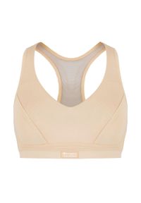 Biustonosz treningowy Shock Absorber Padded Sports. Kolor: beżowy
