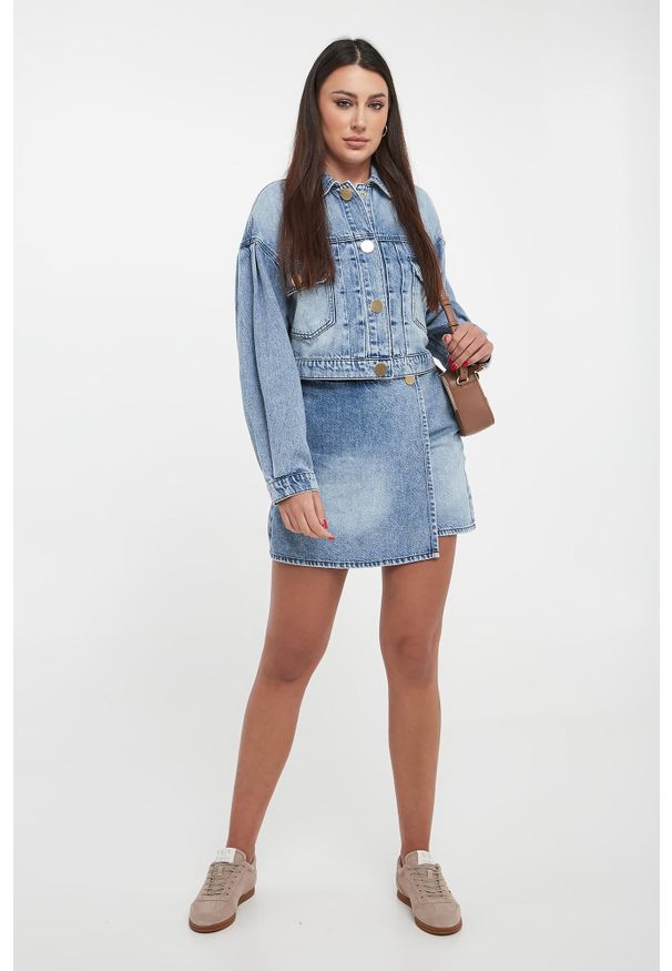 Armani Exchange - Spódnico-szorty jeansowe ARMANI EXCHANGE. Materiał: jeans