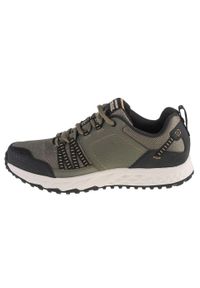 skechers - Buty trekkingowe męskie Skechers Escape Plan. Zapięcie: sznurówki. Kolor: zielony. Materiał: materiał, syntetyk, tkanina. Szerokość cholewki: normalna. Sport: turystyka piesza