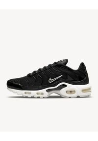 Buty do chodzenia damskie Nike Air Max Plus. Zapięcie: sznurówki. Kolor: czarny. Materiał: guma, materiał, tkanina, syntetyk. Szerokość cholewki: normalna. Model: Nike Air Max. Sport: turystyka piesza