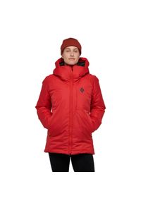 Kurtka Zimowa Damska Black Diamond Belay Parka. Kolor: czerwony. Materiał: puch. Sezon: zima. Sport: turystyka piesza