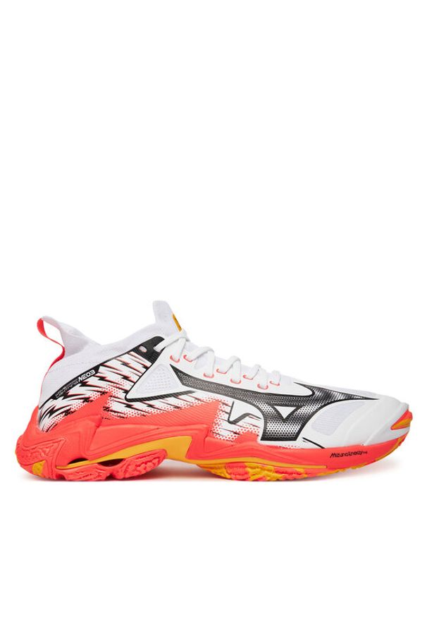 Mizuno Buty halowe Wave Lightning Neo 3 V1GA2402 Pomarańczowy. Kolor: pomarańczowy. Materiał: skóra. Model: Mizuno Wave