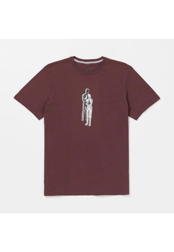 Koszulka Volcom Held merlot. Kolor: czerwony. Sport: skateboard