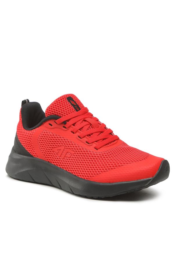 4f - Sneakersy 4F 4FJMM00FSPOM003 62S. Kolor: czerwony. Materiał: materiał