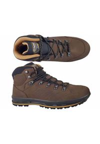 Buty trekkingowe męskie Grisport Foca. Wysokość cholewki: za kostkę. Zapięcie: sznurówki. Kolor: brązowy. Materiał: skóra, tkanina, guma. Szerokość cholewki: normalna