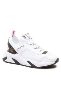 Sneakersy Guess Geniver FL6GVN FAB12 WHITE. Kolor: biały. Materiał: materiał