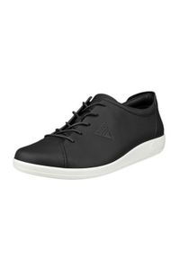 ecco - Buty do chodzenia damskie Ecco Soft 2.0 Anniversary. Kolor: czarny. Materiał: skóra. Szerokość cholewki: normalna. Sport: turystyka piesza