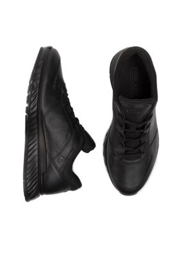 ecco - ECCO Sneakersy Exostride M GORE-TEX 835304 01001 Czarny. Kolor: czarny. Materiał: skóra. Technologia: Gore-Tex
