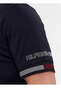 TOMMY HILFIGER - Tommy Hilfiger T-Shirt Flag Cuff Tee MW0MW34430 Granatowy Regular Fit. Kolor: niebieski. Materiał: bawełna #4