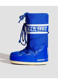 Moon Boot - MOON BOOT - Niebieskie śniegowce Nylon. Wysokość cholewki: przed kolano. Kolor: niebieski. Materiał: nylon. Szerokość cholewki: normalna. Sezon: lato, zima. Styl: klasyczny #5