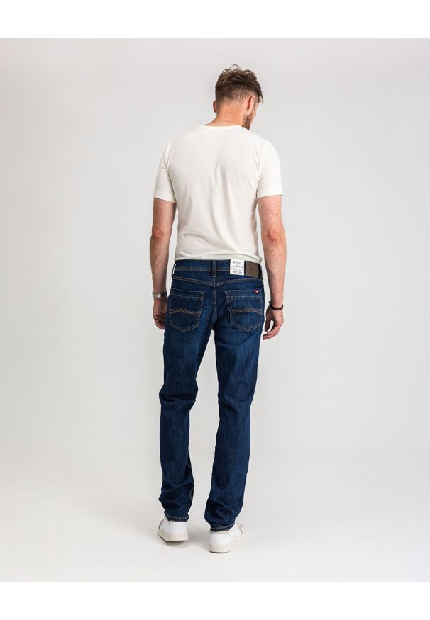 Męskie Spodnie Jeansowe Mustang Style Washington Straight Denim Blue 1017119 5000 882
