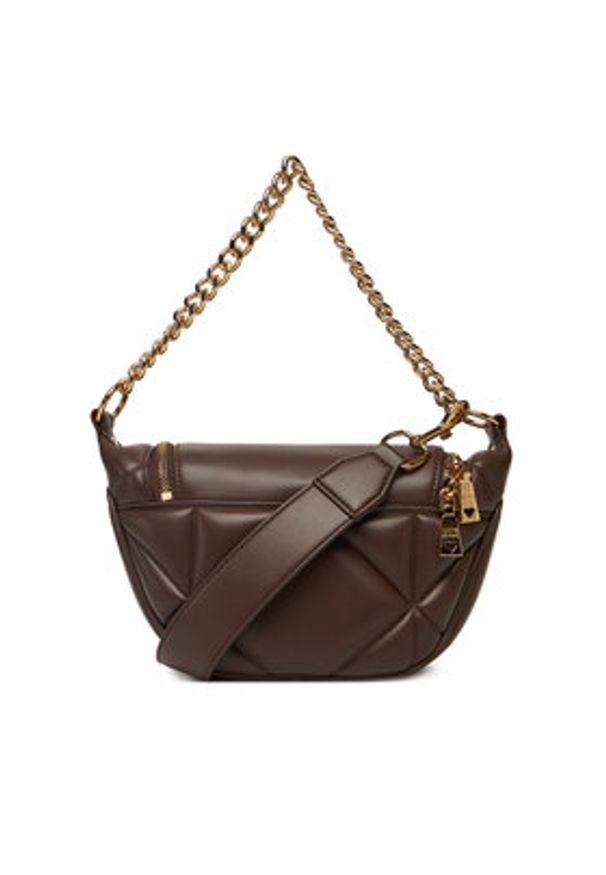 Love Moschino - LOVE MOSCHINO Saszetka nerka JC4187PP0NLC0313 Brązowy. Kolor: brązowy. Materiał: skóra