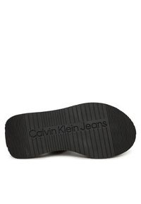 Calvin Klein Jeans Klapki Sandal Slide Double Strap YW0YW01694 Czarny. Kolor: czarny. Materiał: skóra #2