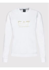 EA7 Emporio Armani Bluza 8NTM35 TJCQZ 0101 Biały Regular Fit. Kolor: biały. Materiał: bawełna