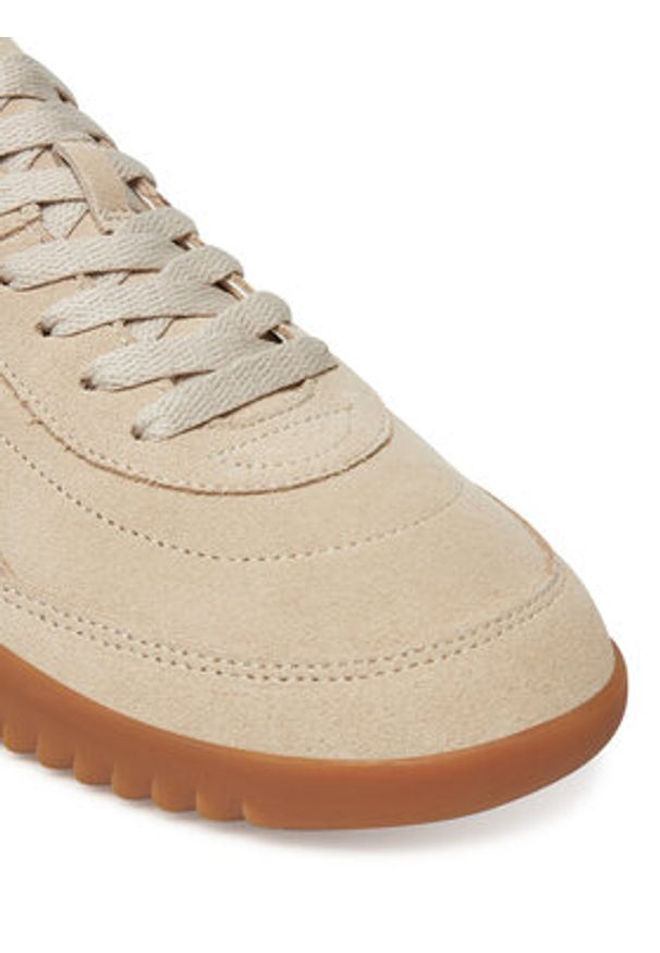 BOSS Sneakersy Careton 50548707 Beżowy. Kolor: beżowy. Materiał: skóra, zamsz
