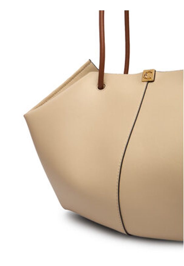 Coccinelle Torebka U2L Coccinellekamy E1 U2L 11 02 01 Beżowy. Kolor: beżowy. Materiał: skórzane