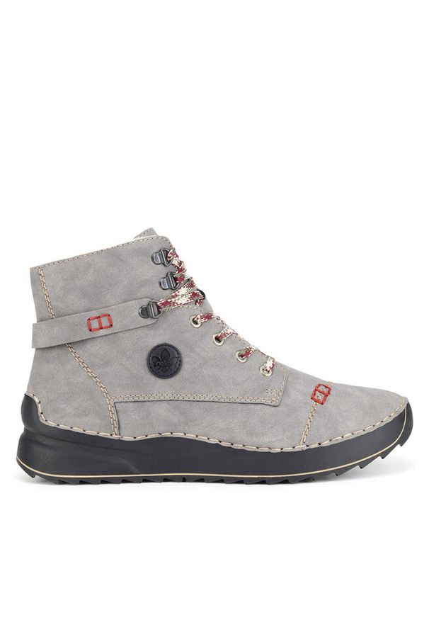 Trzewiki Rieker. Kolor: szary