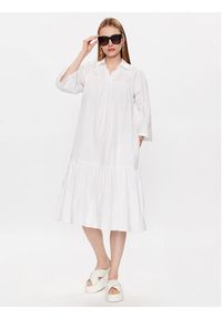 Moss Copenhagen Sukienka koszulowa Danaya 17266 Biały Regular Fit. Kolor: biały. Materiał: bawełna. Typ sukienki: koszulowe #3