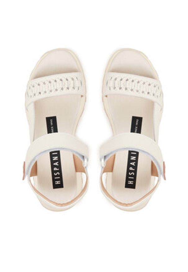 Hispanitas Sandały HV264521 C002 Beżowy. Kolor: beżowy. Materiał: skóra