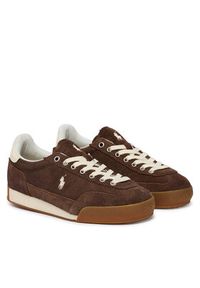 Polo Ralph Lauren Sneakersy 804P08219002 Brązowy. Kolor: brązowy. Materiał: skóra, zamsz #3