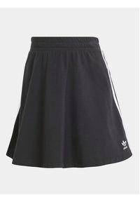 Adidas - adidas Spódnica trapezowa 3-Stripes IU2526 Czarny Loose Fit. Kolor: czarny. Materiał: bawełna #7
