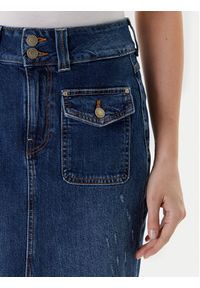 Guess Spódnica jeansowa W5YD63 D5QP3 Niebieski Regular Fit. Kolor: niebieski. Materiał: bawełna