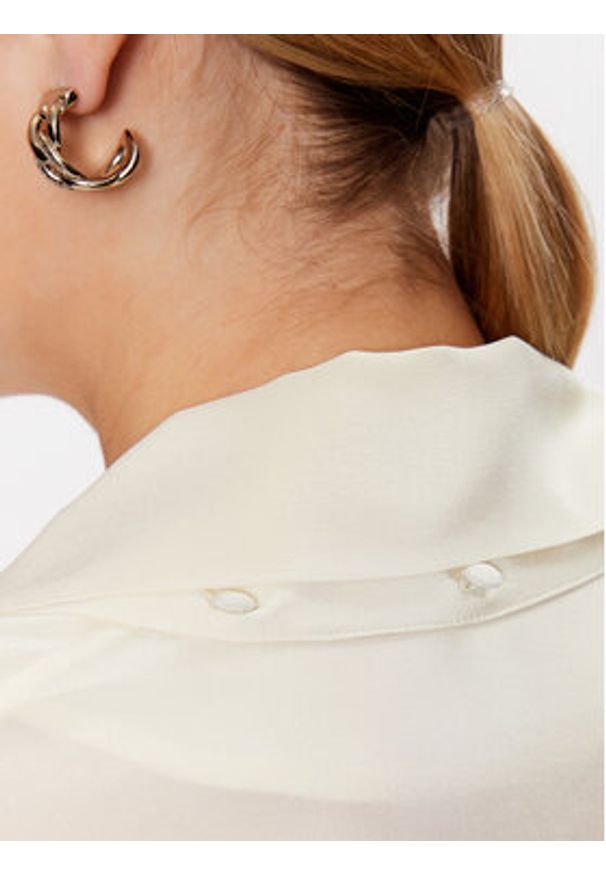 BOSS Bluzka 50483312 Écru Relaxed Fit. Materiał: jedwab