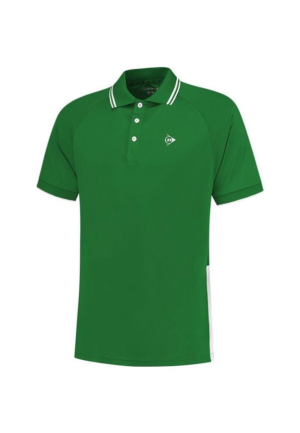DUNLOP - Koszulka sportowa męska Dunlop Club Polo Shirt. Typ kołnierza: polo. Kolor: zielony. Sport: tenis