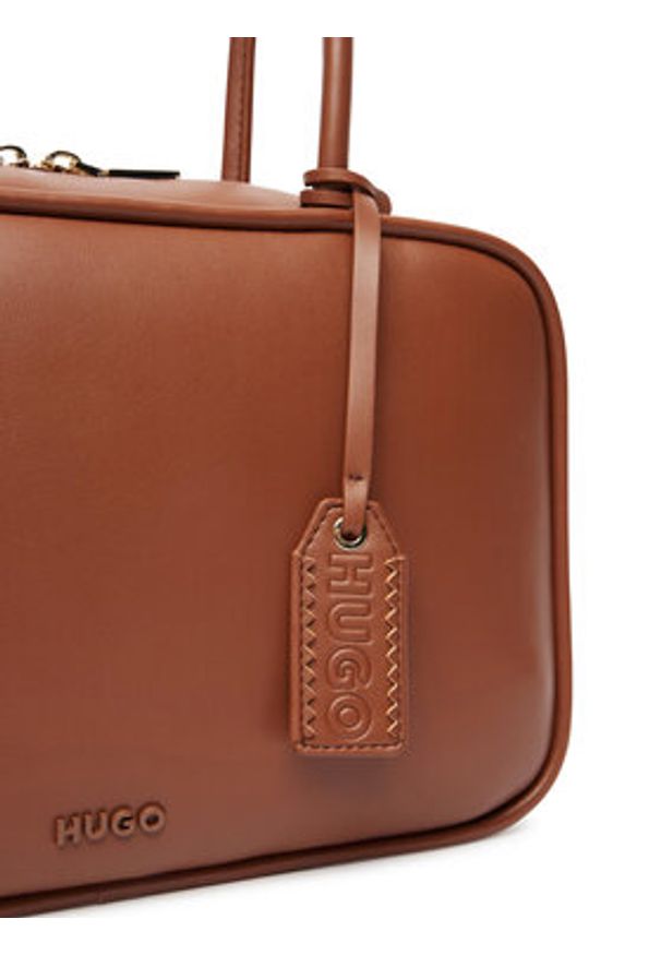 Hugo - HUGO Torebka Jodi 50562944 Brązowy. Kolor: brązowy. Materiał: skórzane