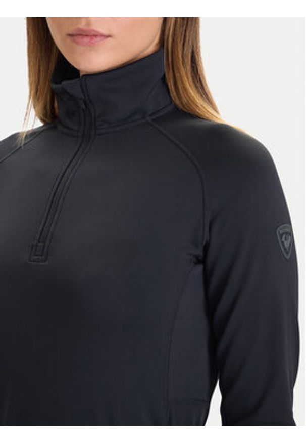 Rossignol Bluza techniczna Mid Layer Stretch Half-Zip RLOWL17 Czarny. Kolor: czarny. Materiał: syntetyk