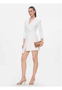 Elisabetta Franchi Sukienka koktajlowa AB-562-41E2-V500 Biały Regular Fit. Kolor: biały. Materiał: syntetyk. Styl: wizytowy #5
