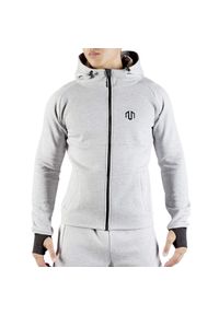MOROTAI - Bluza treningowa męska Morotai NeoTech Full Zip Hoodie. Kolor: szary. Materiał: poliester, bawełna. Sport: fitness #1