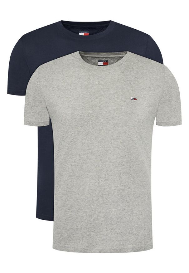 Tommy Jeans Komplet 2 t-shirtów DM0DM20687 Kolorowy Slim Fit. Materiał: bawełna. Wzór: kolorowy