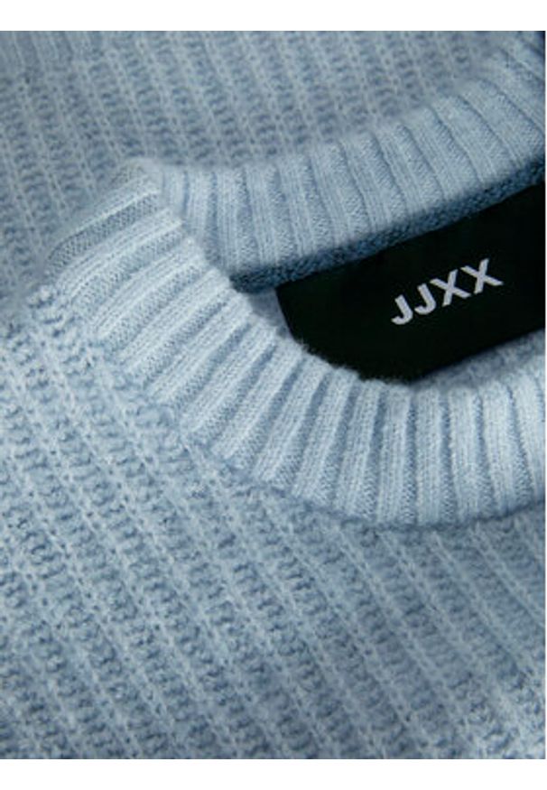 JJXX Sweter Sigga 12255358 Błękitny Relaxed Fit. Kolor: niebieski. Materiał: syntetyk