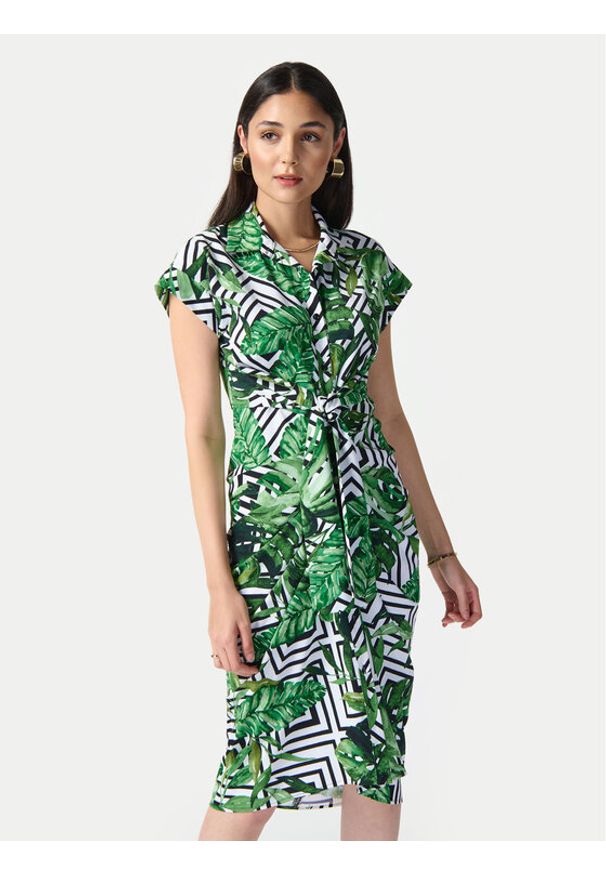 Joseph Ribkoff Sukienka letnia 242033 Zielony Regular Fit. Kolor: zielony. Materiał: syntetyk. Sezon: lato