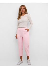 Kaffe Spodnie materiałowe Sakura 10506127 Różowy Relaxed Fit. Kolor: różowy. Materiał: syntetyk #7