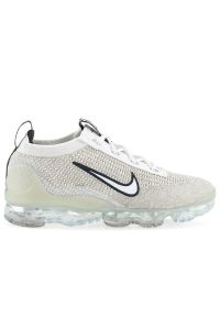 Buty Nike VaporMax 2021 FK DH4084-100 - białe. Okazja: na co dzień. Kolor: biały. Materiał: materiał, syntetyk. Szerokość cholewki: normalna. Wzór: aplikacja. Sport: turystyka piesza #1