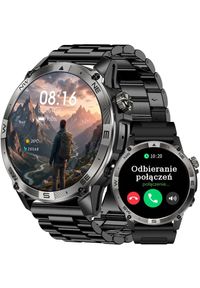 Smartwatch Gravity SMARTWATCH męski GRAVITY ROZMOWY GPS KOMPAS BAROMETR - GRAFIT. Rodzaj zegarka: smartwatch #1