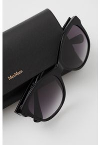 Max Mara okulary przeciwsłoneczne damskie kolor czarny. Kolor: czarny #5